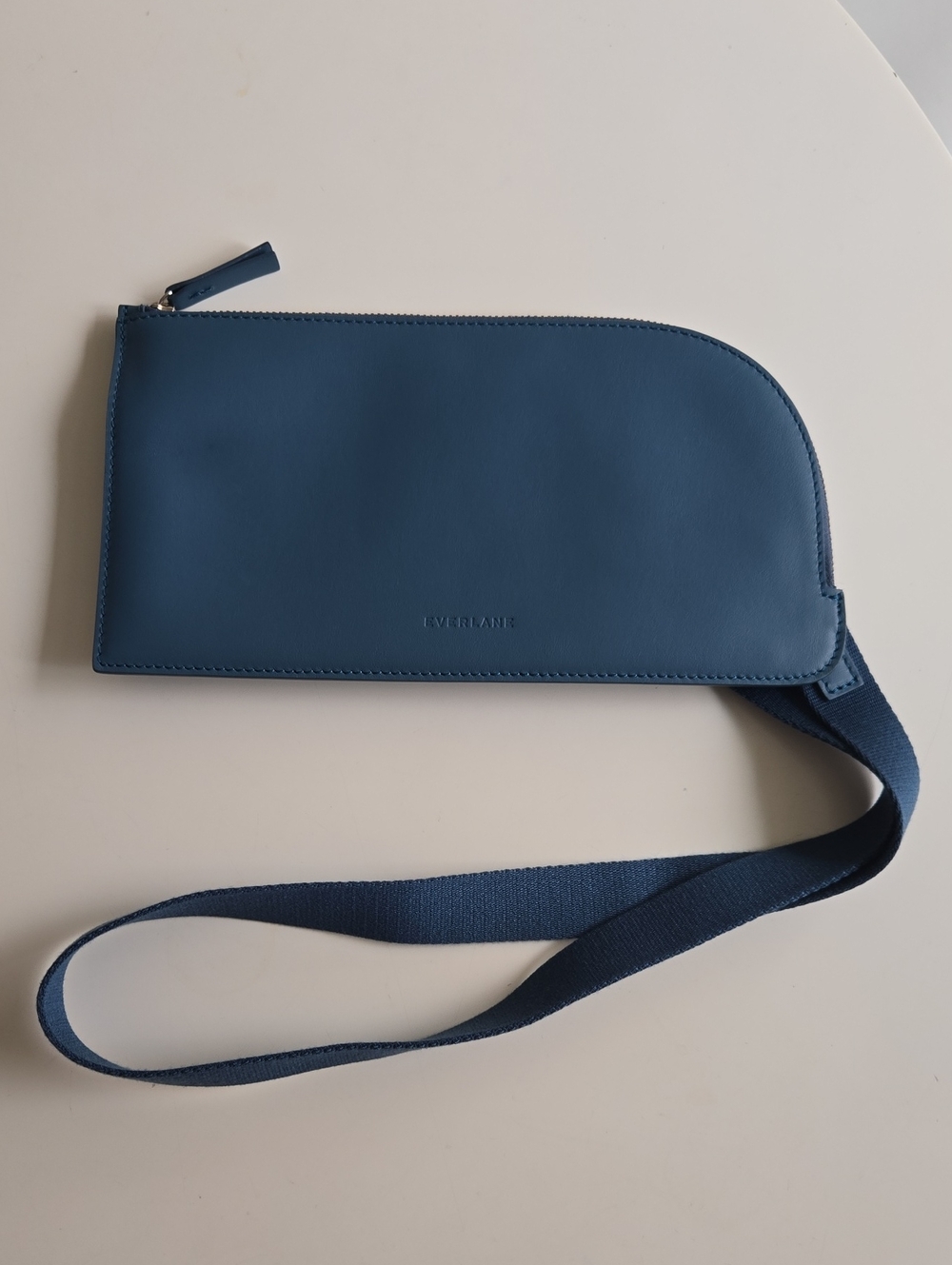 Everlane Blue Leather Belt Bag